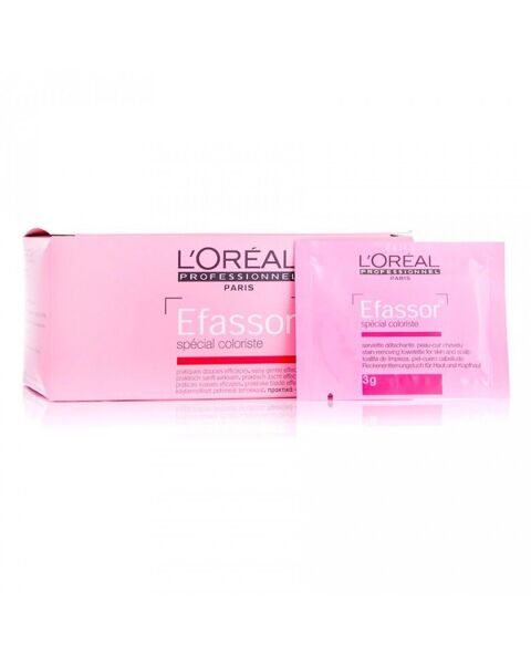 L`OREAL EFASSOR - САЛФЕТКИ ДЛЯ УДАЛЕНИЯ КРАСИТЕЛЯ С КОЖИ ГОЛОВЫ